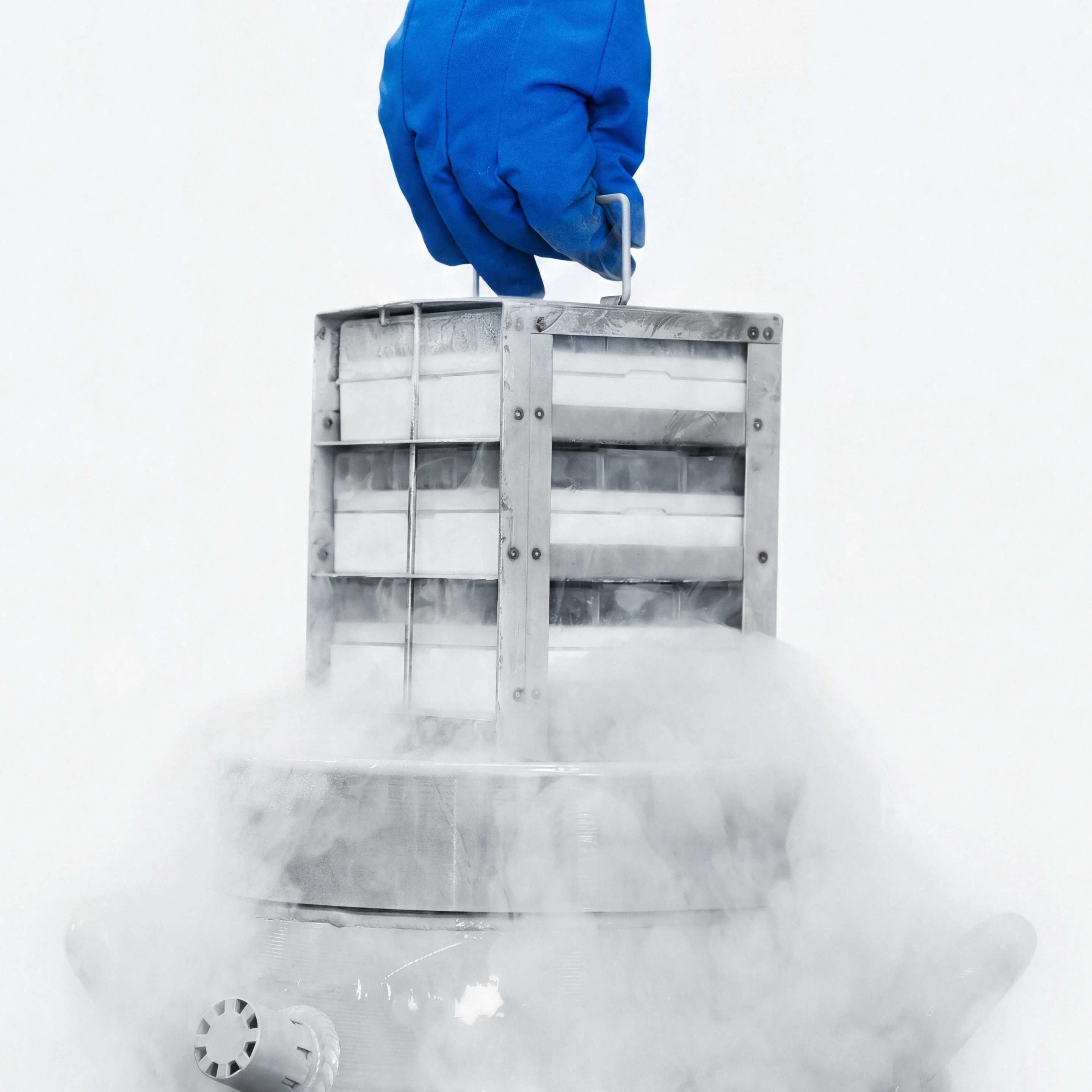 Cryogenic cell storage in the Mytos manufacturing line
